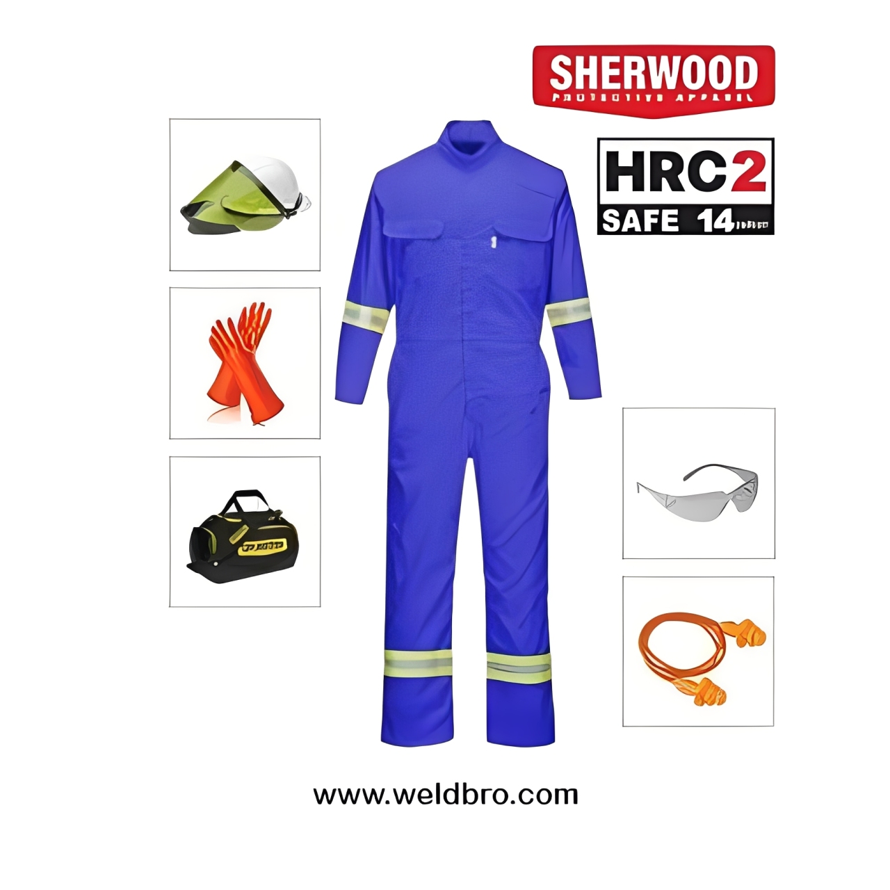 HRC 2 SAFE 14 cal - Arc Flash Kit Coverall