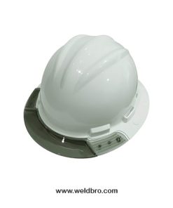 Bullard AV Aboveview, Ratchet, Vinyl Brow Pad, Grey Visor, White