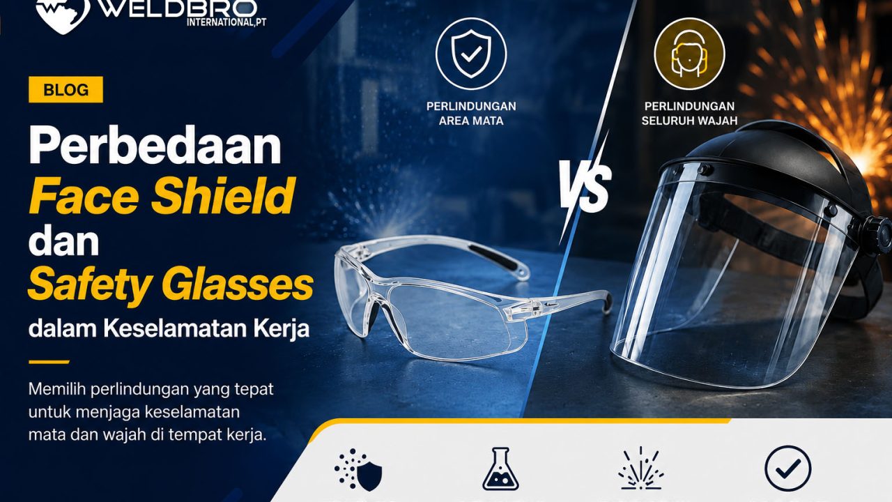 Perbedaan Face Shield dan Safety Glasses dalam Keselamatan Kerja