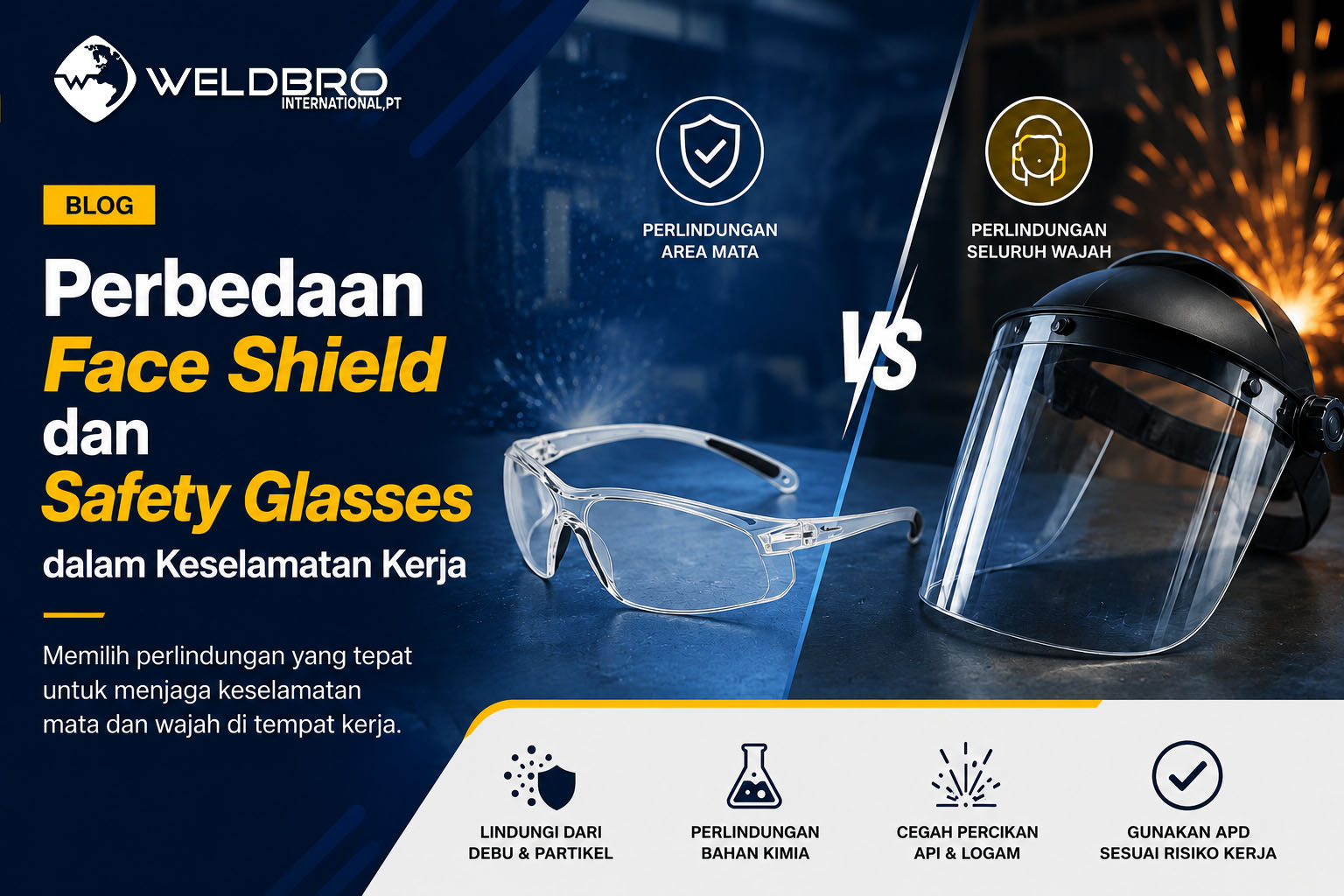 Face Shield dan Safety Glasses